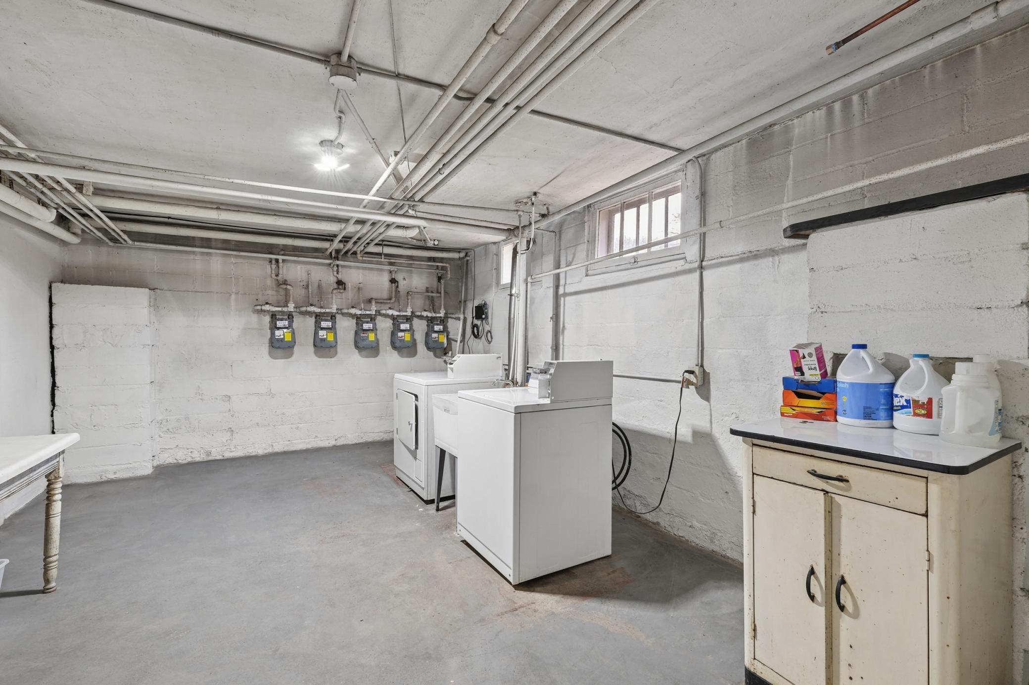 Spacious laundry room in the lower level
