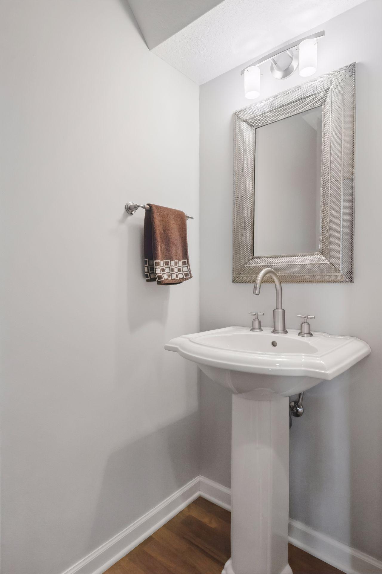 Half bath on the main level