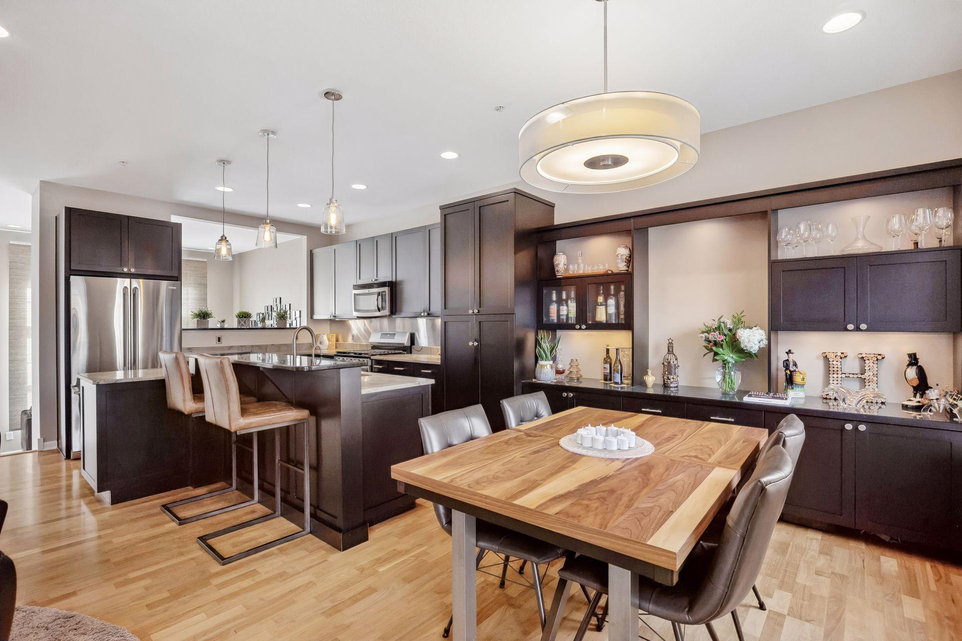 Seating at the counter or the table