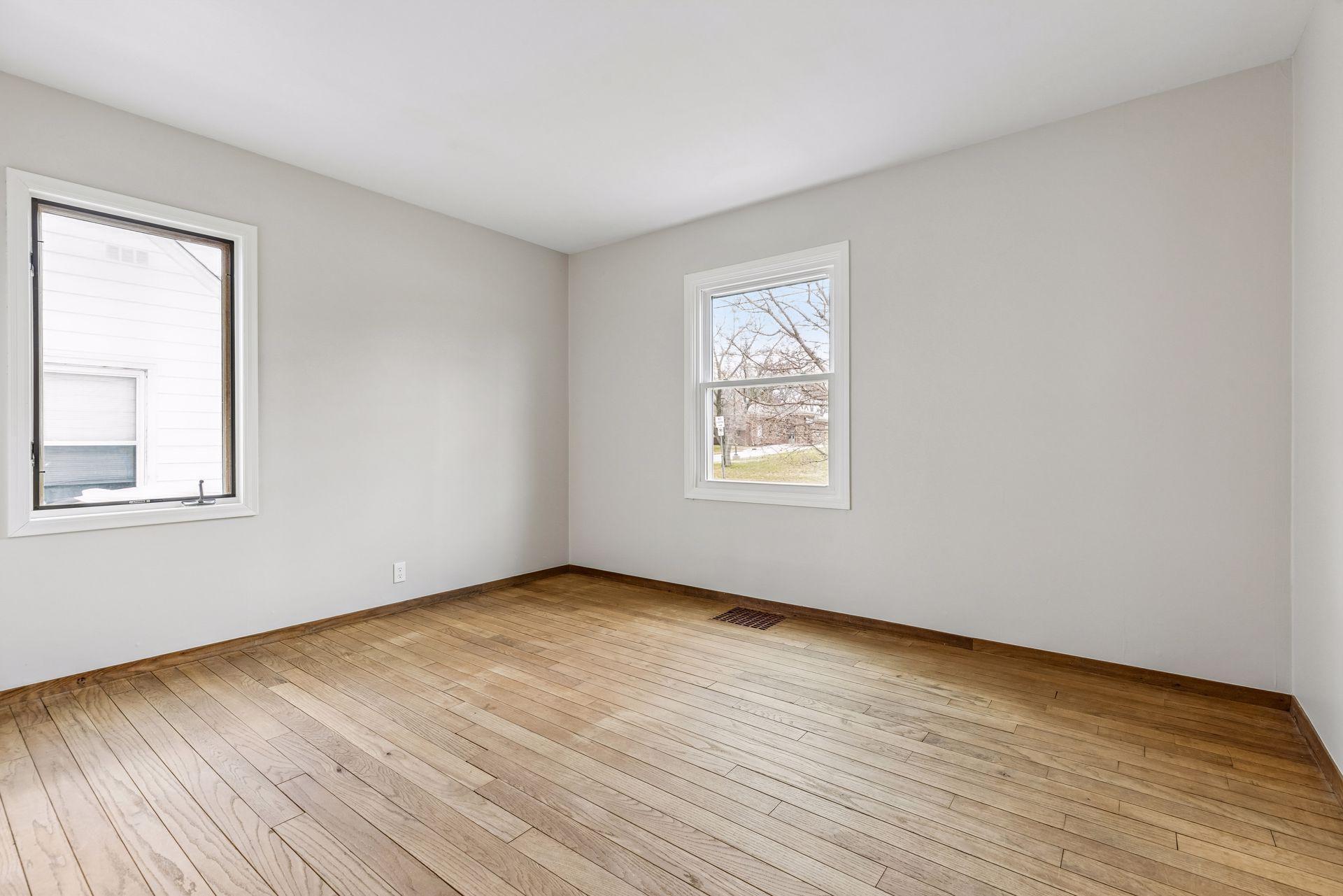 Spacious main floor bedroom.