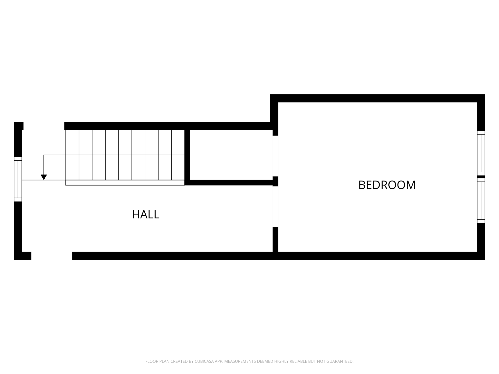 Upper level floor plan