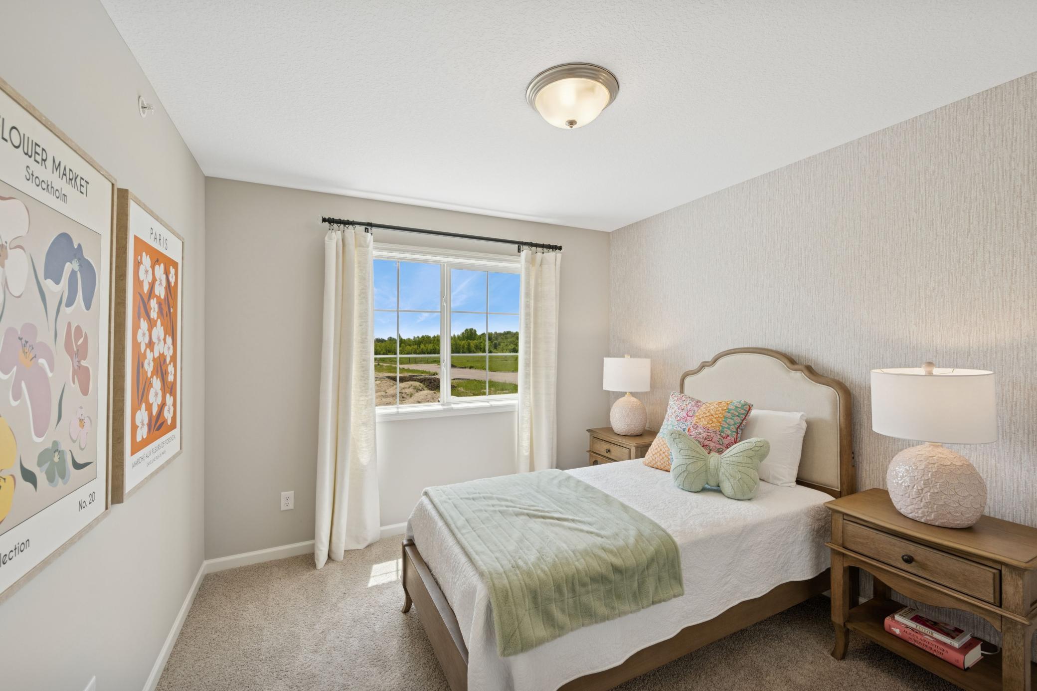 Bedroom - photo is of model home for illustrative purposes