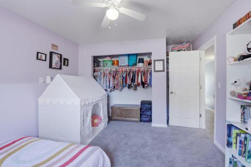 Additional alcove space along with a large closet.