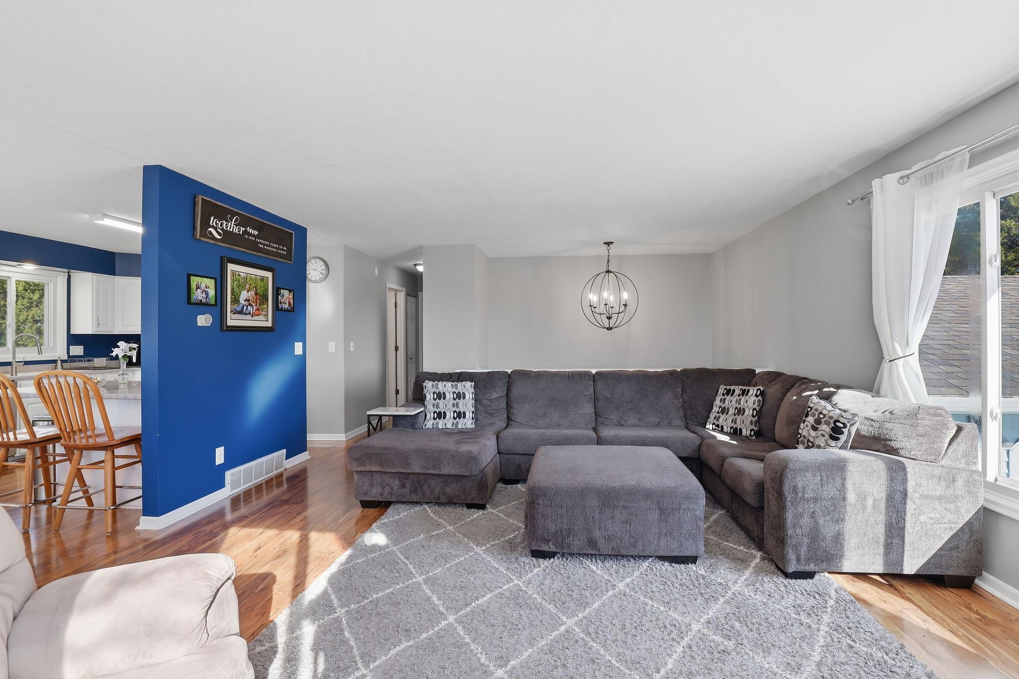 Spacious living room.