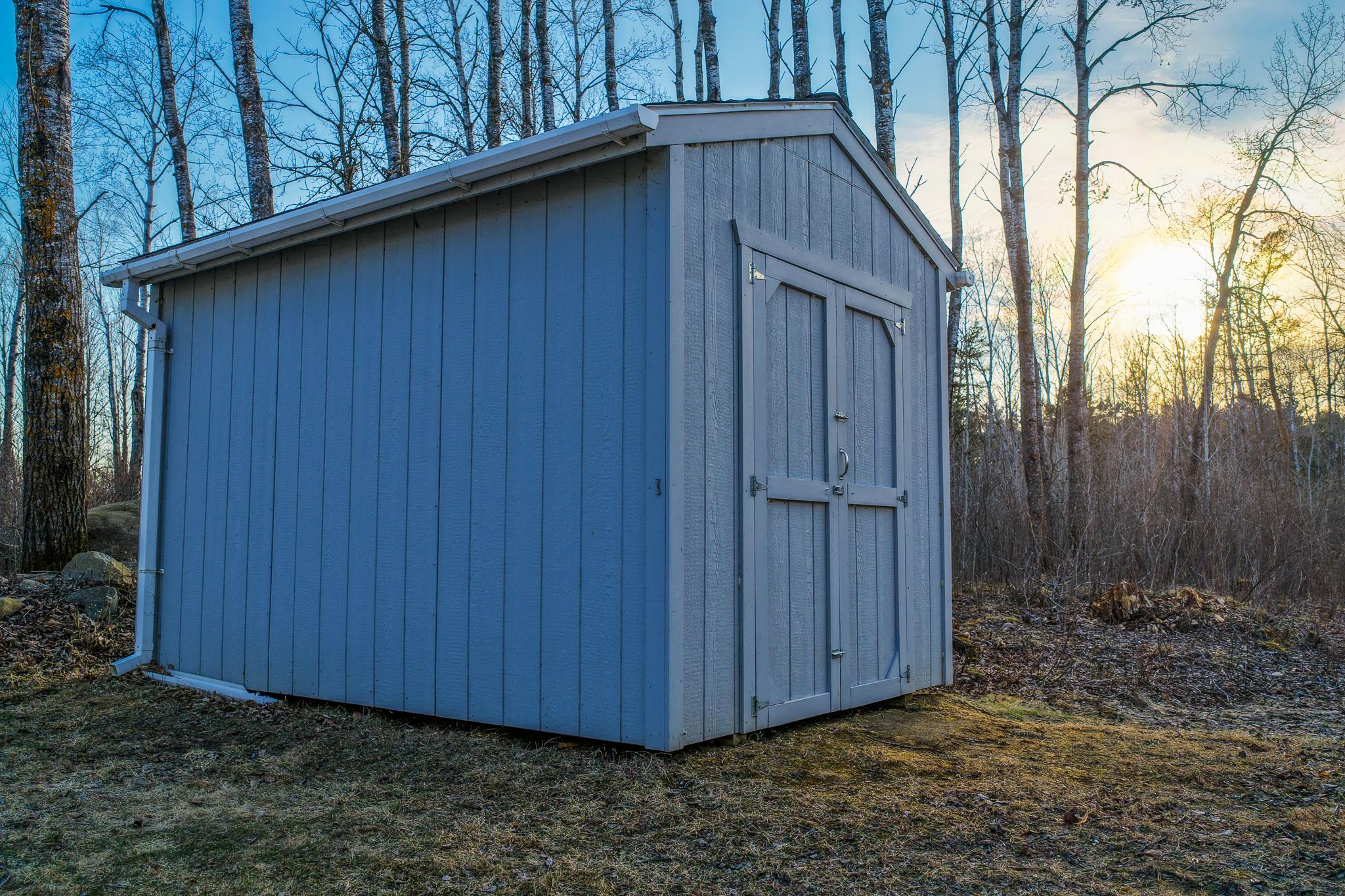 Garden shed for even more storage