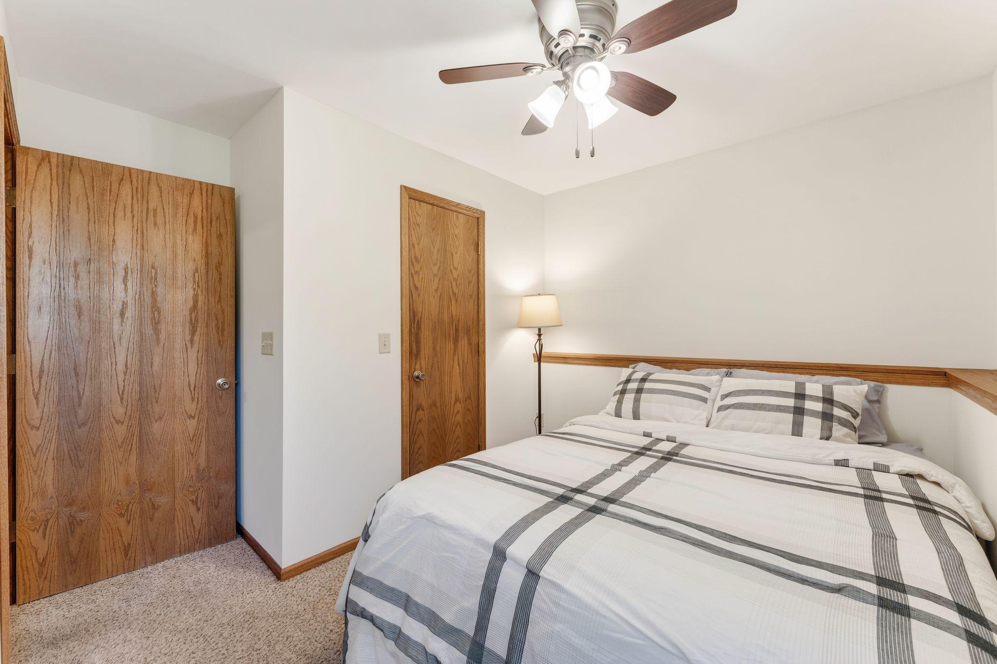 Another view of bedroom #3 and closet