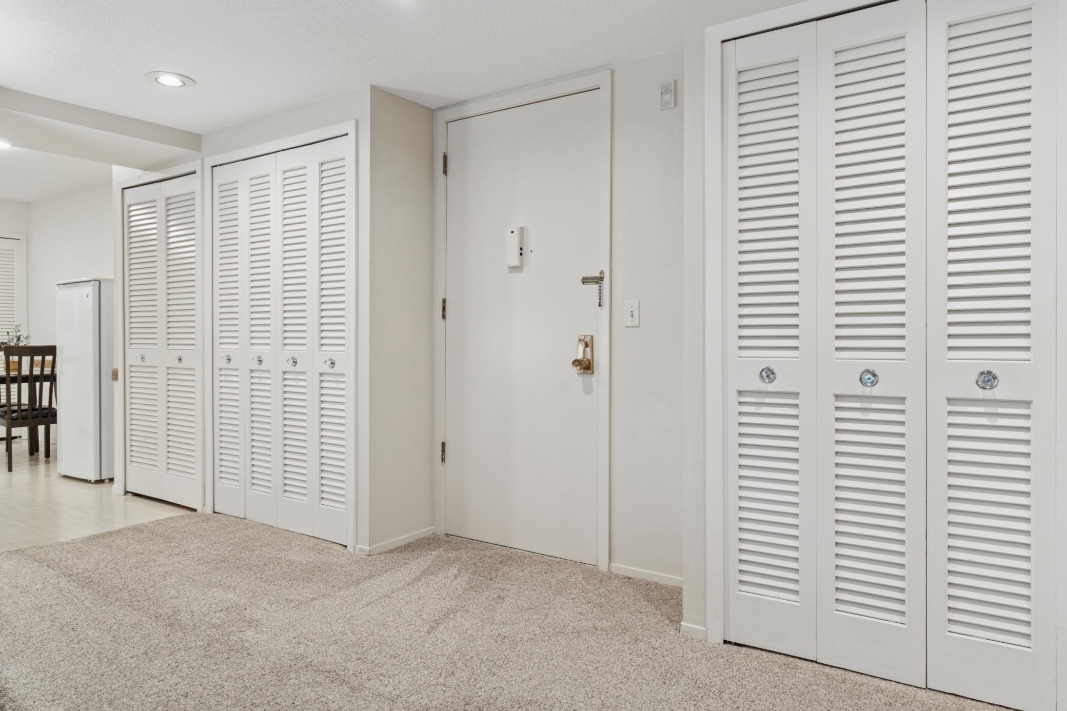 Look how much closet space there it in the main foyer!