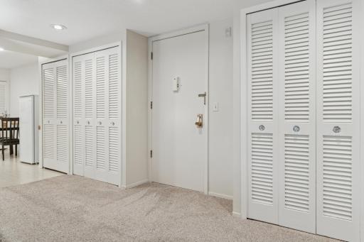 Look how much closet space there it in the main foyer!