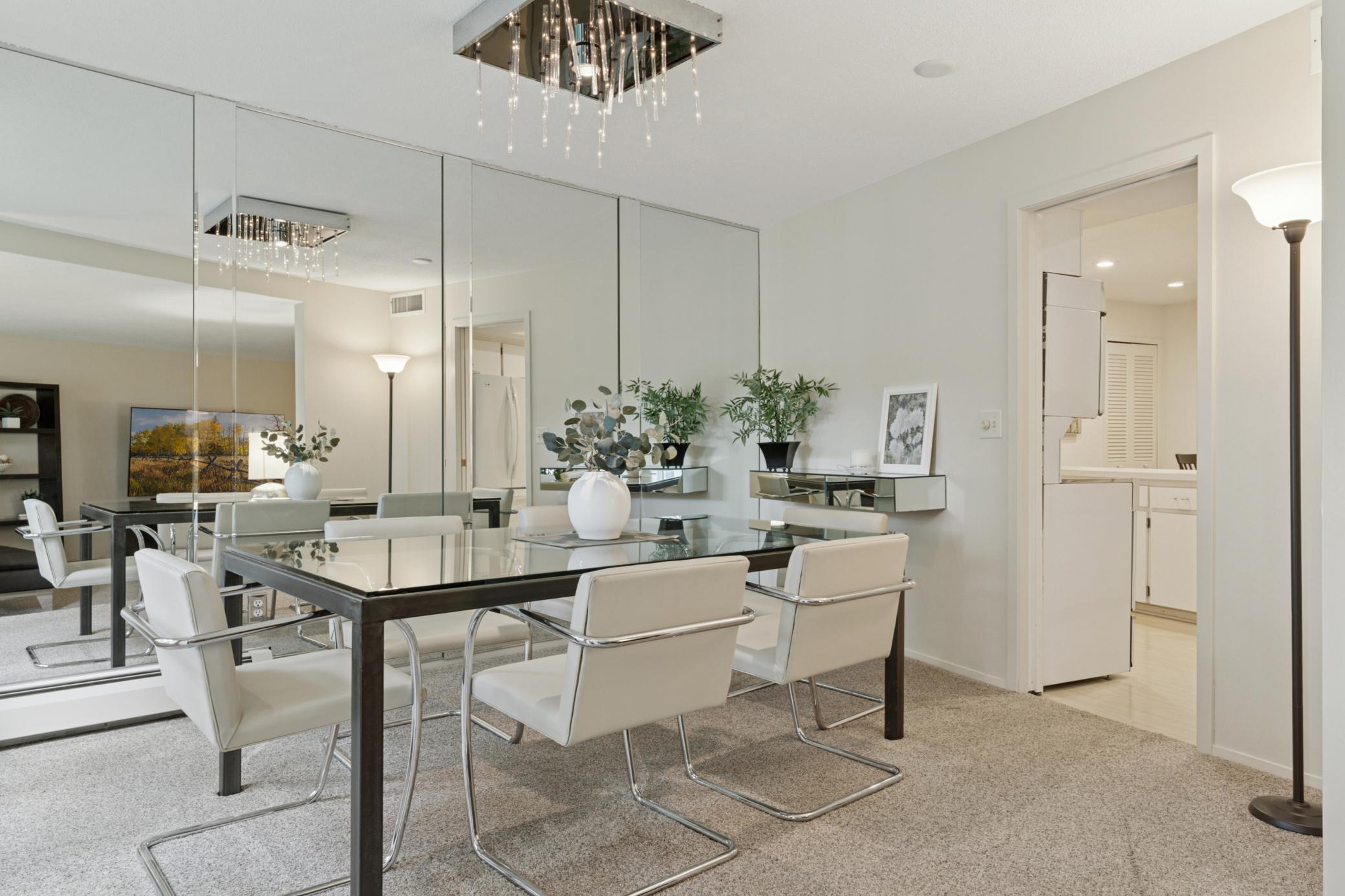 You'll love the modern light fixture