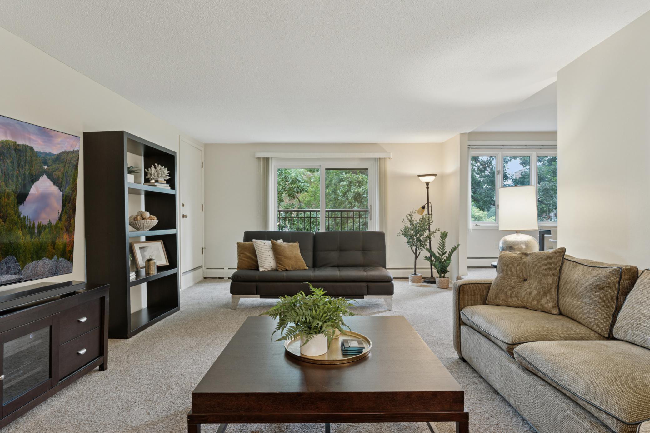 This living room was made for entertaining