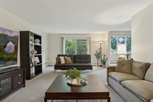 This living room was made for entertaining