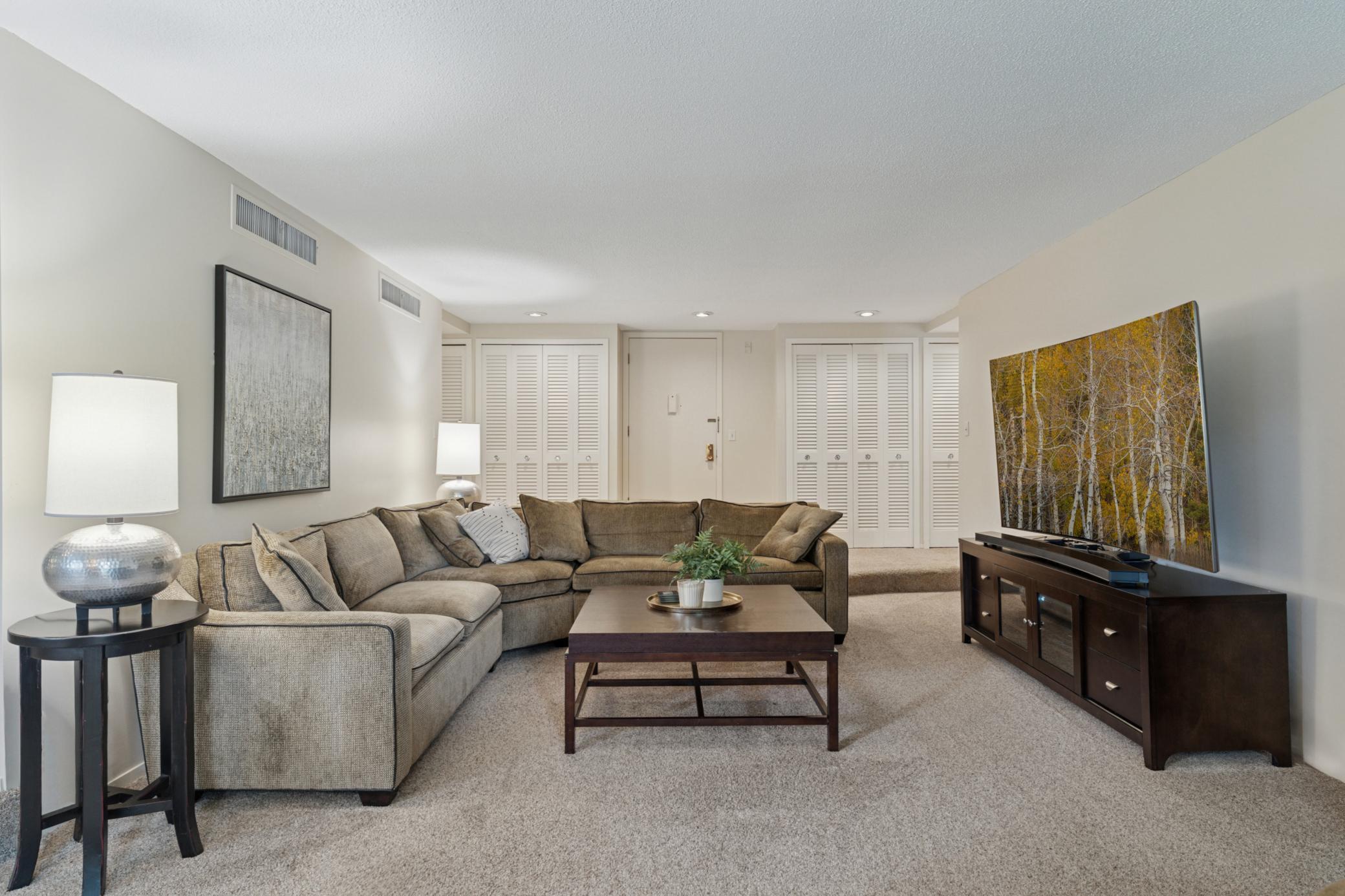 With the right offer, the seller will leave the living room furniture