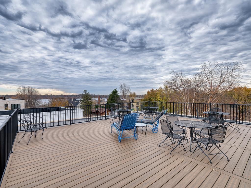 Rooftop Deck with views of Lake Harriet