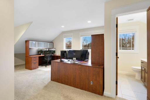 Home office with separate entrance, could be in-law suite too.