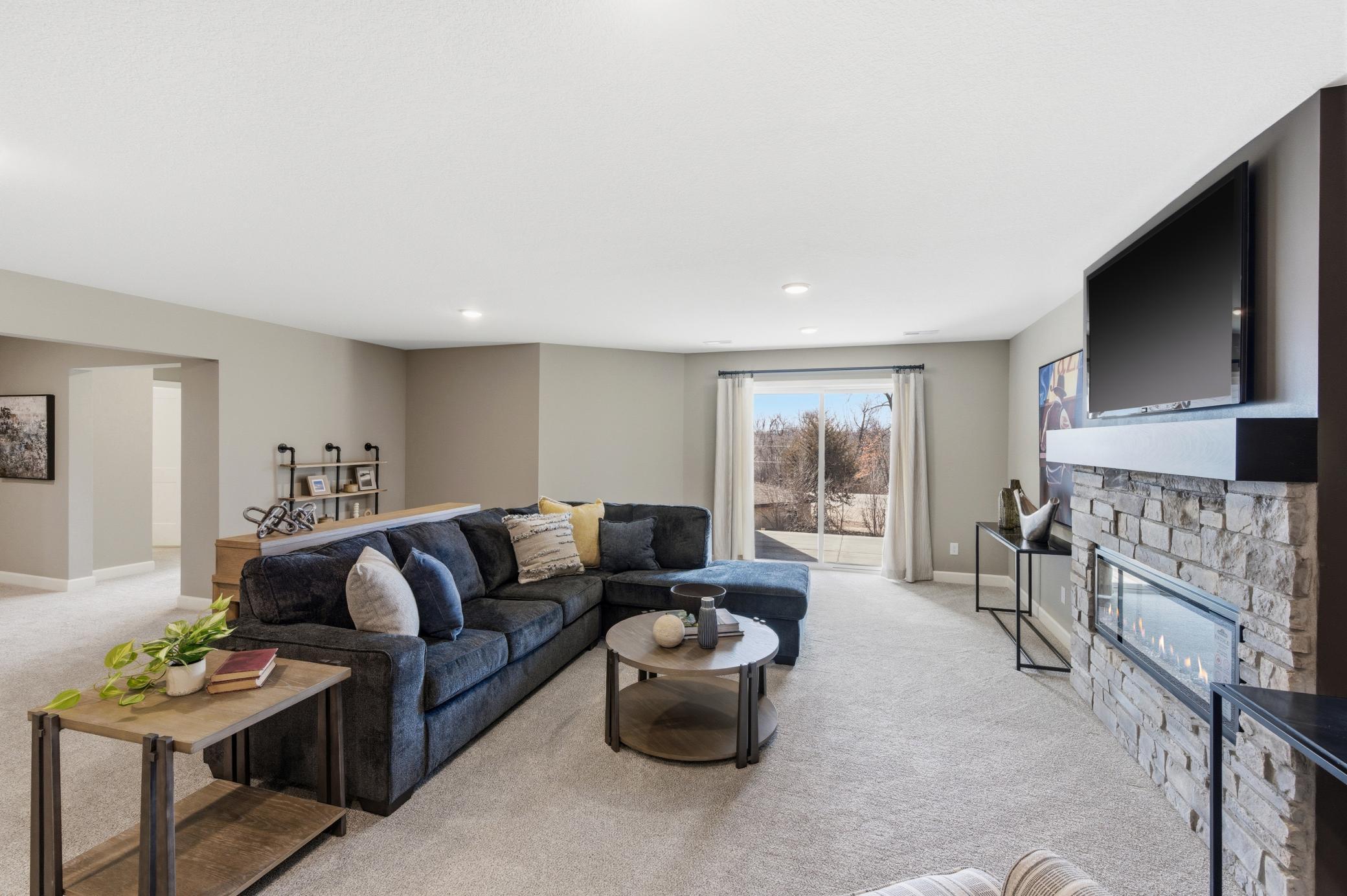 Basement Family Room - The Edgewater at 916 Kepler Ave NE - *Photo from a previously completed Edgewater - finishes and selections will vary.