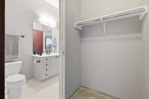 Stylish full bathroom with modern finishes and functional layout.