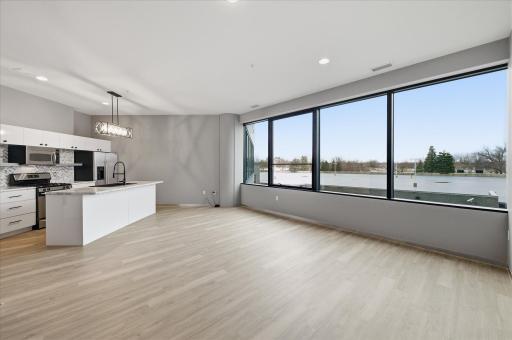 High 10-foot ceilings enhance natural light and spaciousness.