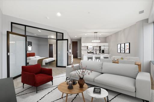 Living Room â Virtually Staged for Space Visualization