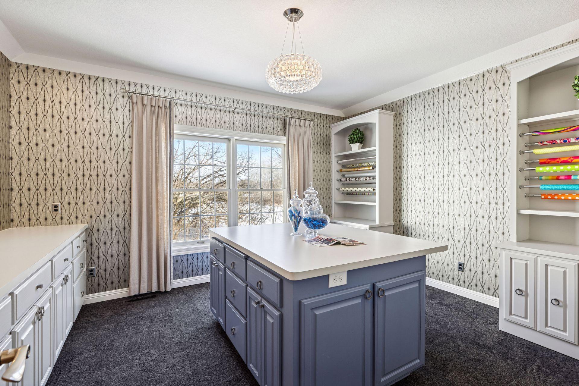 dreamy craft, gift wrapping room