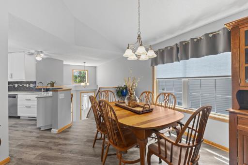 The open spacious floor plan is filled with natural light creating a welcoming feel throughout.