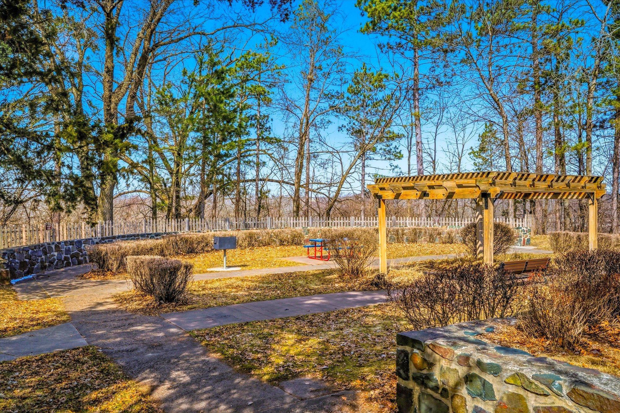 End of the road is a the city park.