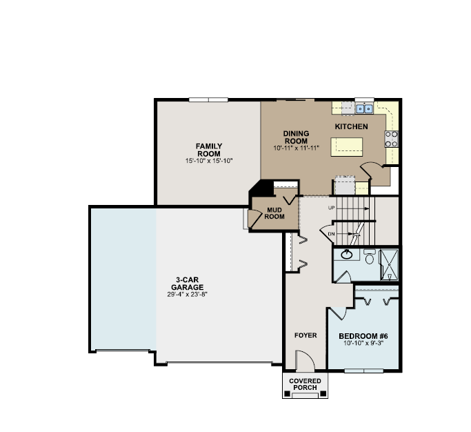 Waterbury - Main Level with 5th Bedroom