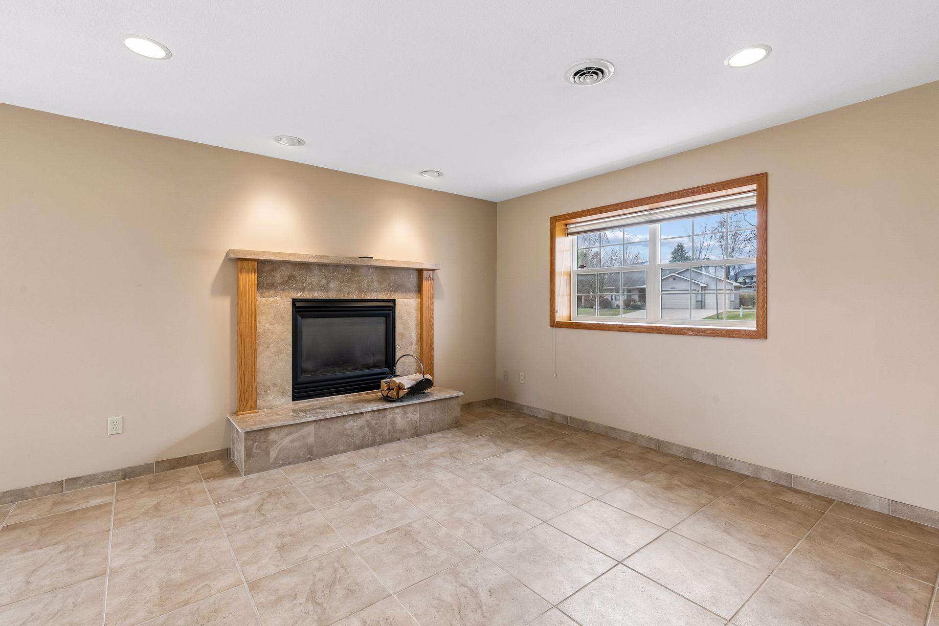 This room features a gas fireplace