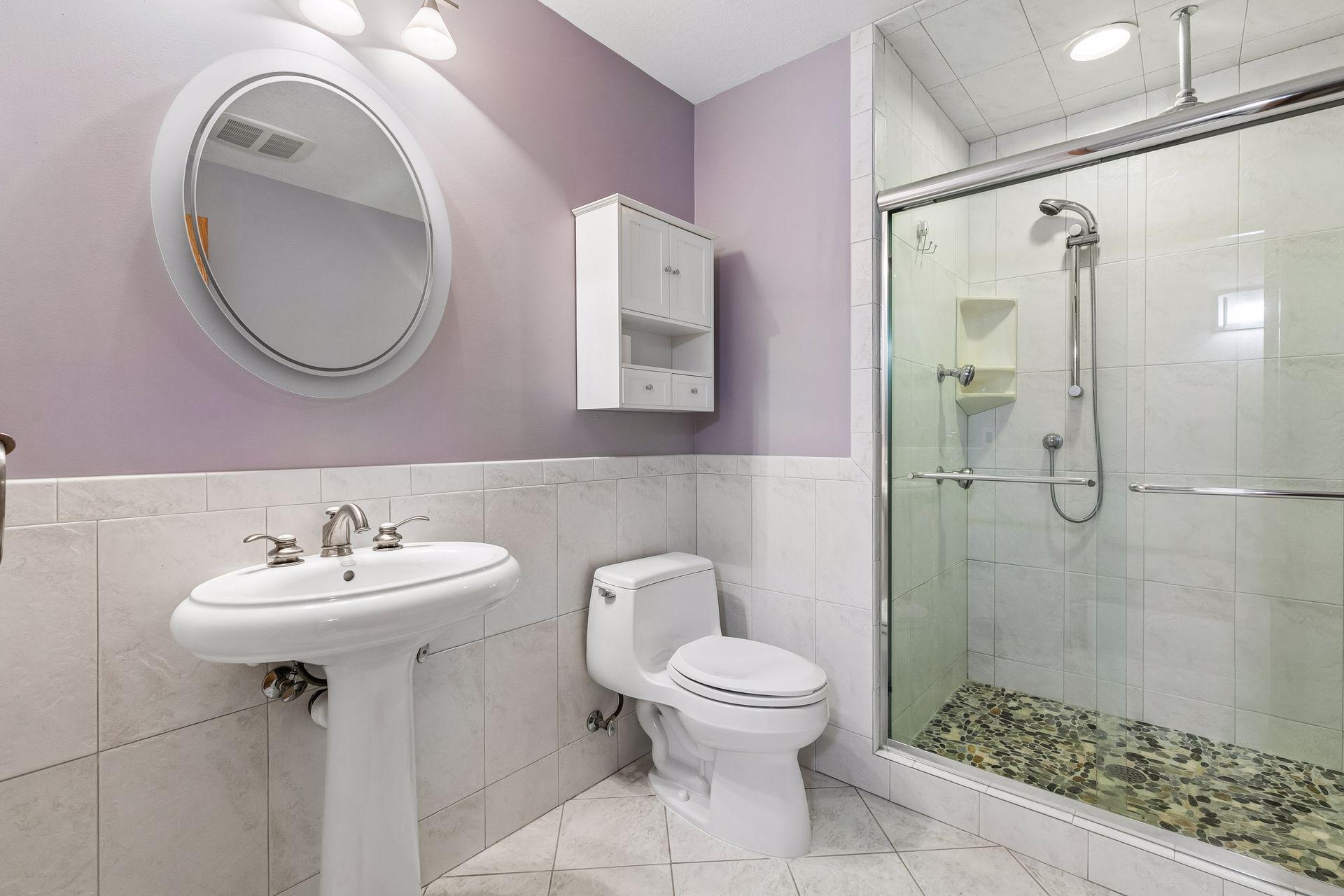 Updated 3/4 lower level bath