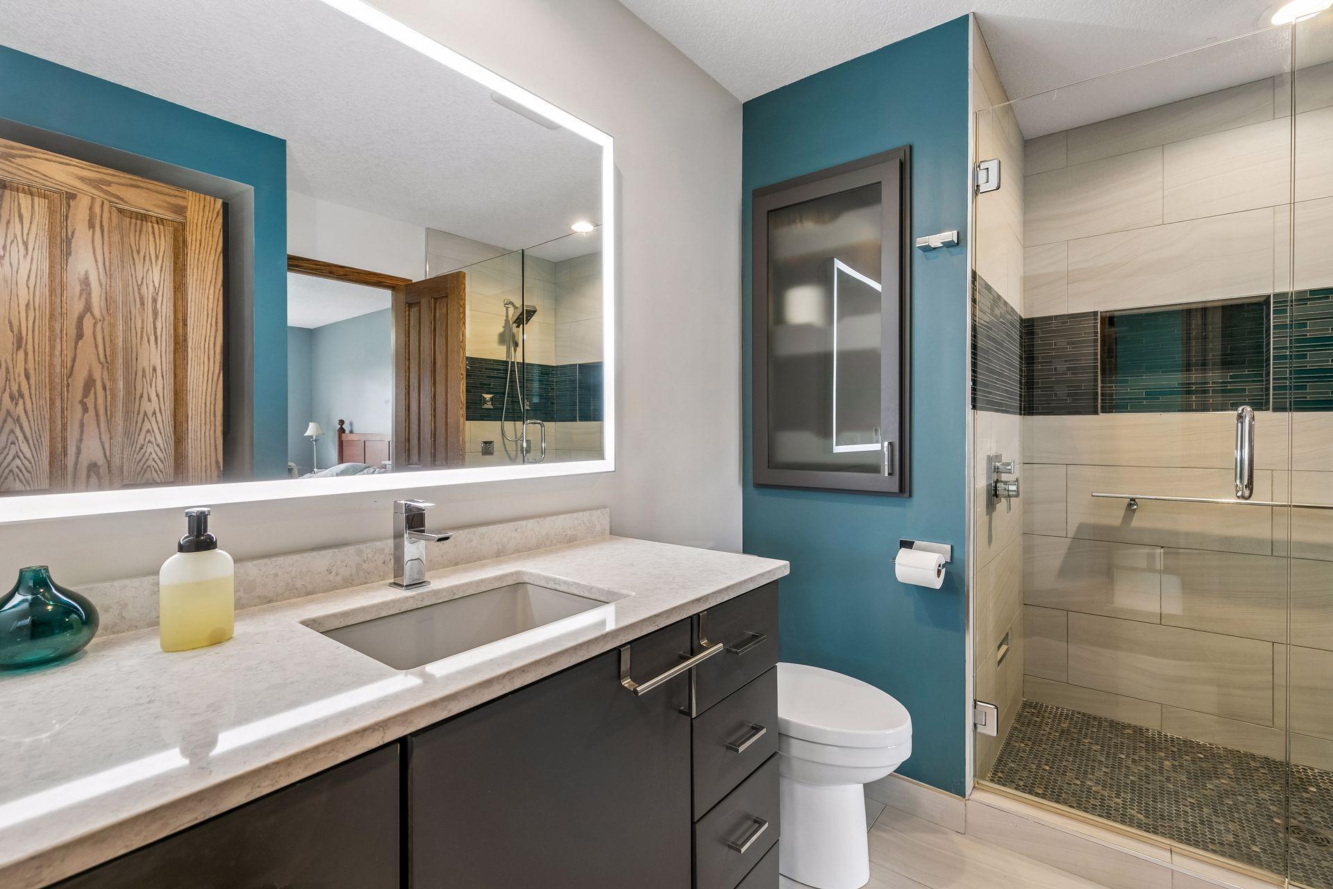 Main level bath has also been remodeled