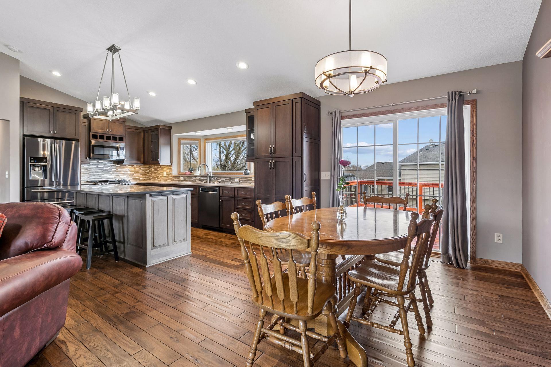 Dining room can easily fit a table for 6!