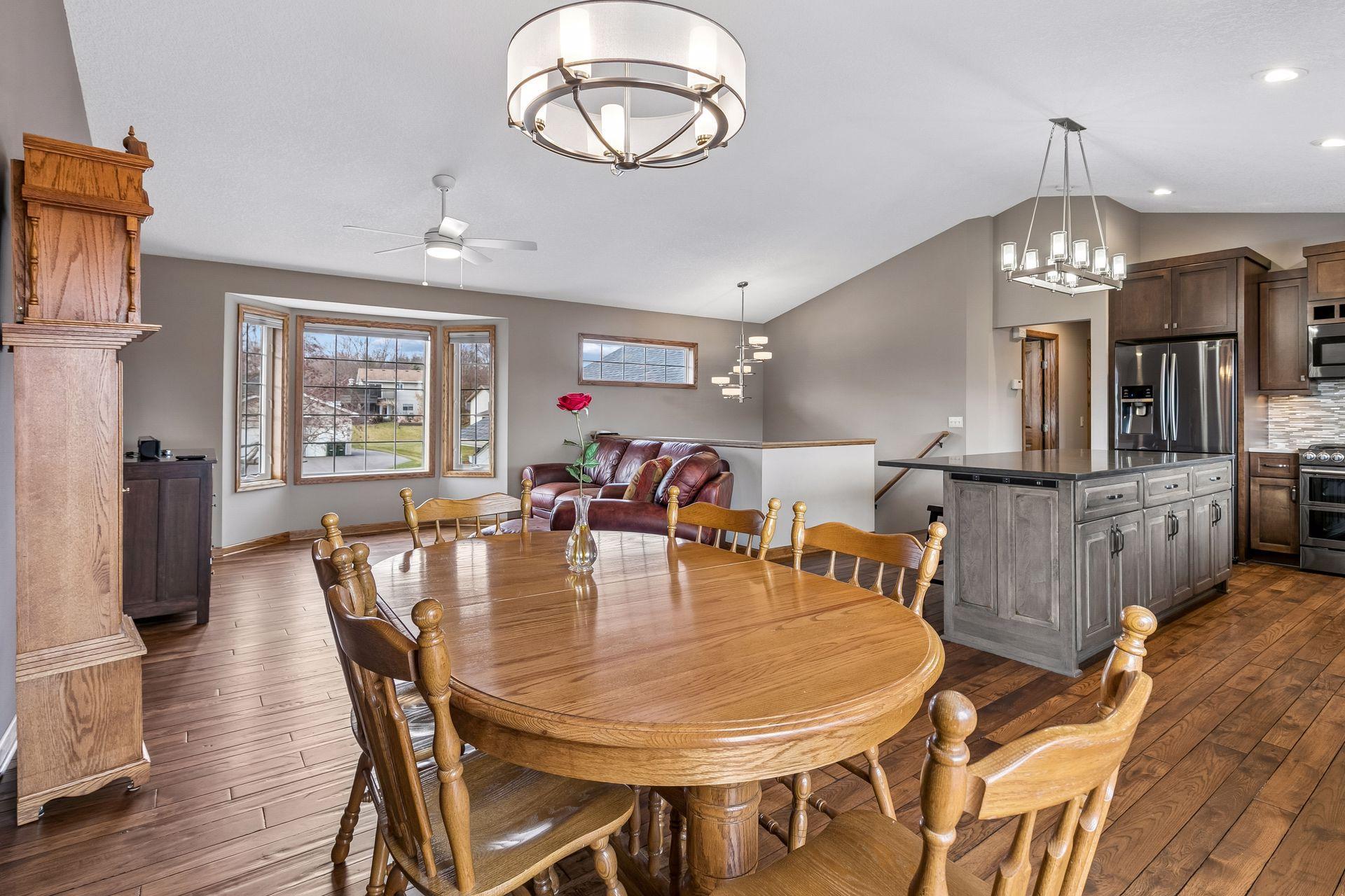 Desirable open layout for kitchen/living/dining