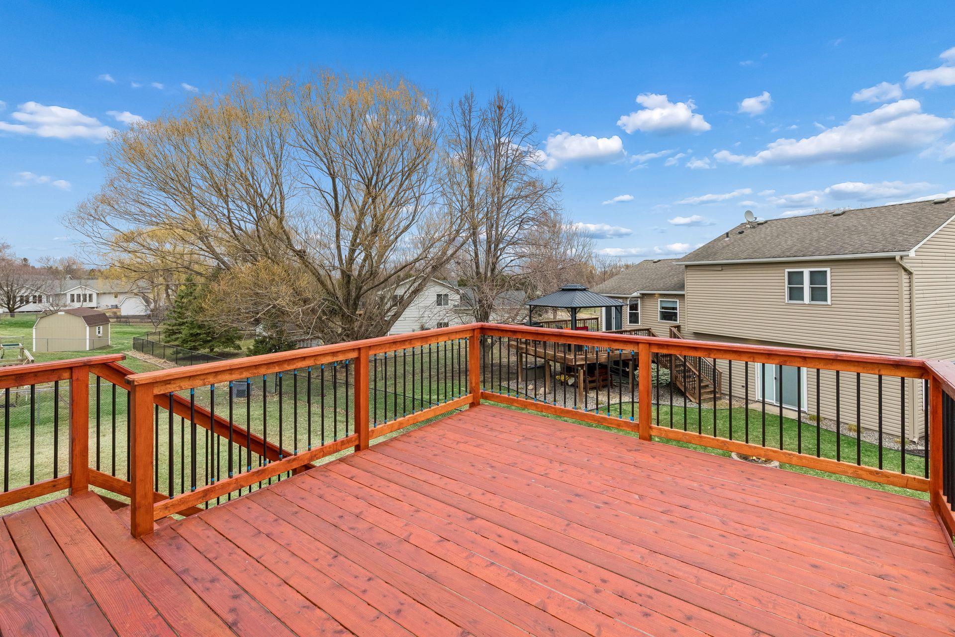 Stairs for easy access to yard
