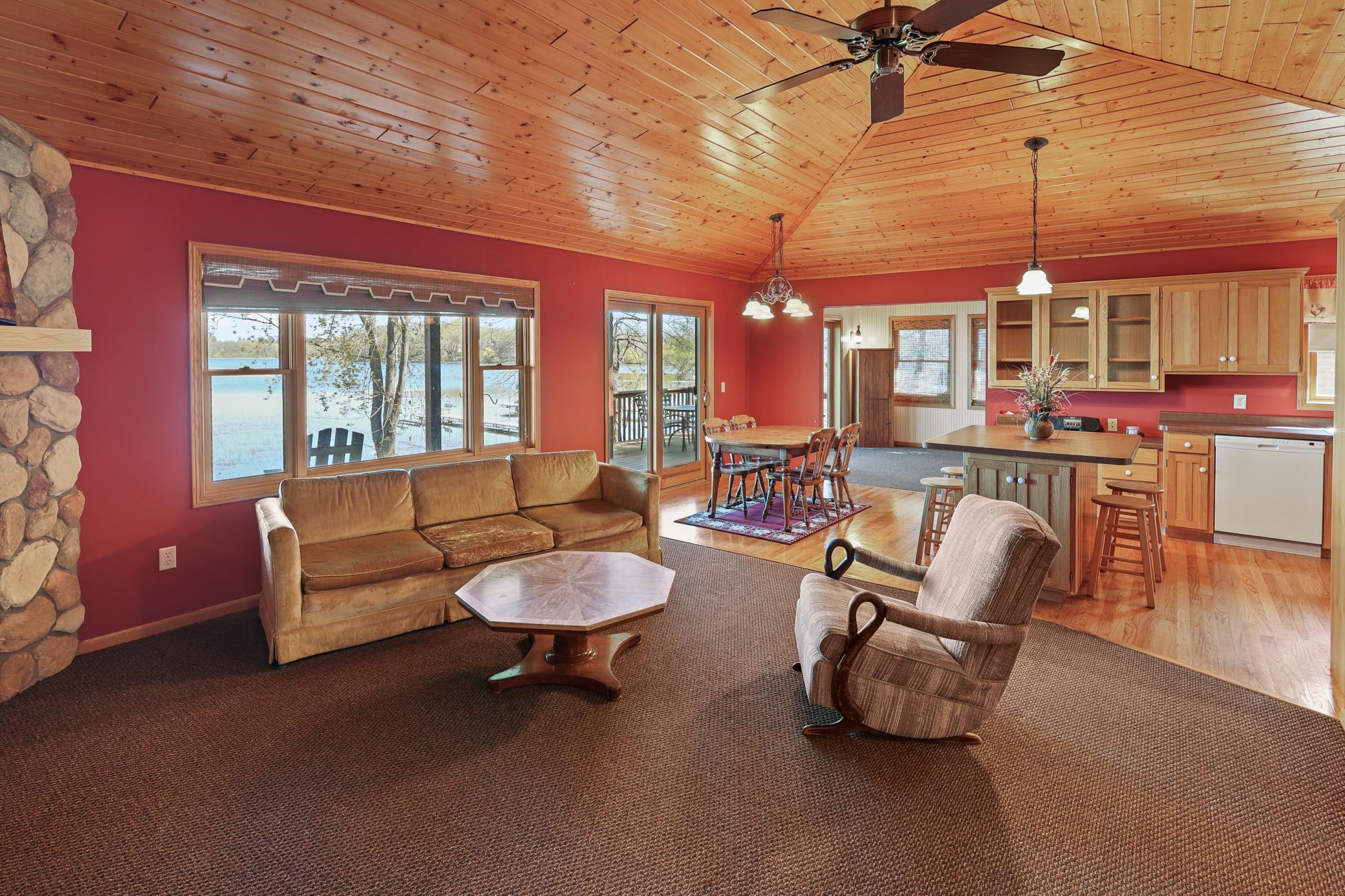 Awesome lake view out the huge picture window