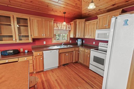 Wonderful cabinets with ample storage and workspace