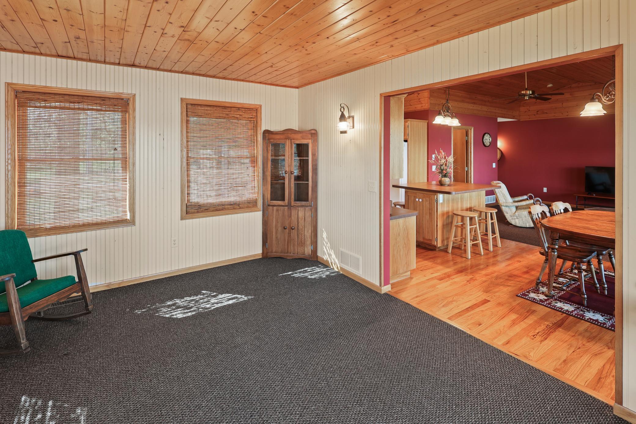 Family room opens to the dining area.