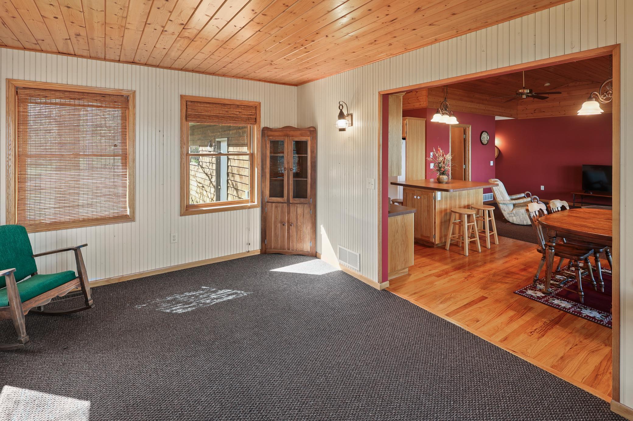 Family room opens to the dining area.