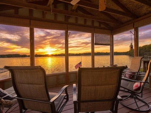 Watch the sunset from your 3 season back porch!