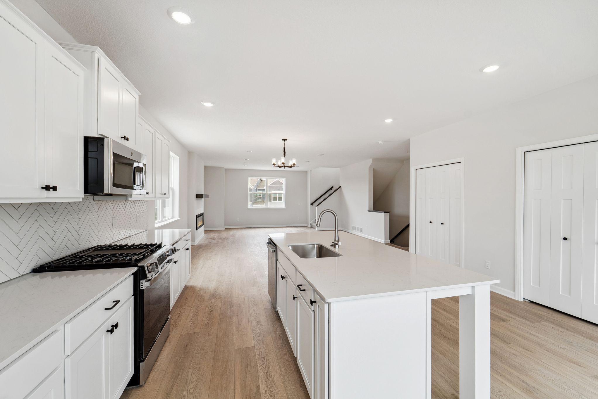 Open concept living everything in one large space.