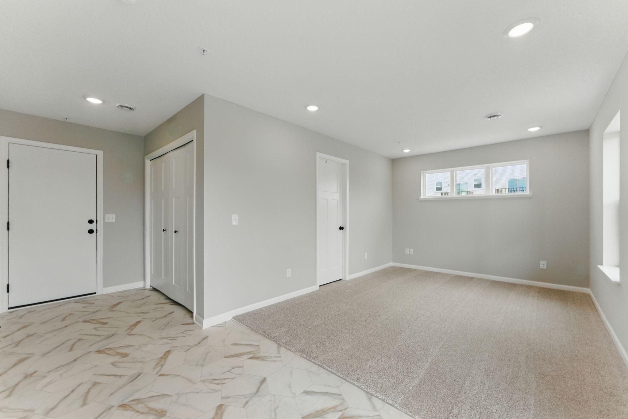 LL Rec Room off the garage can transform evening nights, make it game room, a room for movie and making memories.