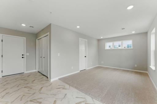 LL Rec Room off the garage can transform evening nights, make it game room, a room for movie and making memories.