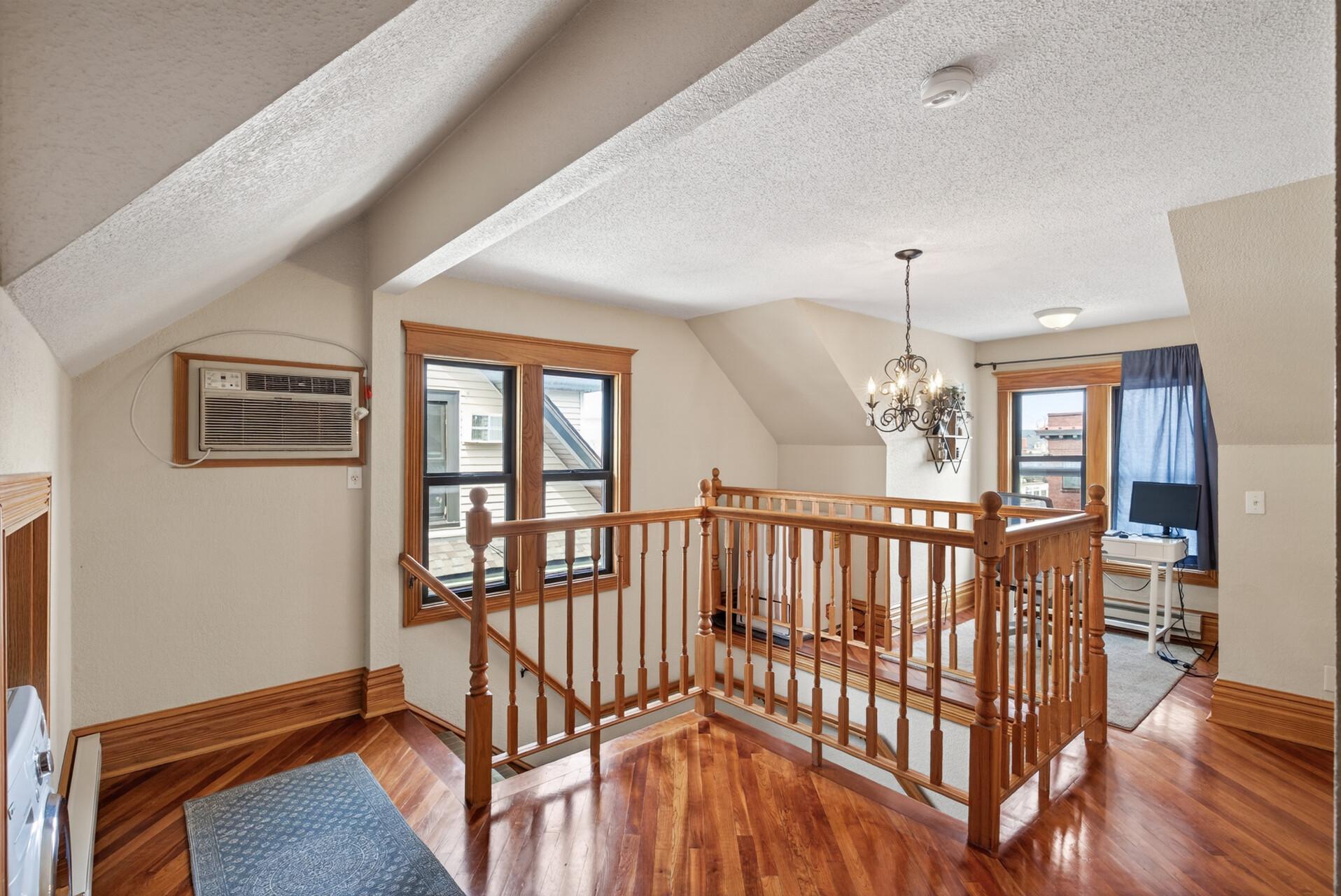 Space for a seating area or at-home office.