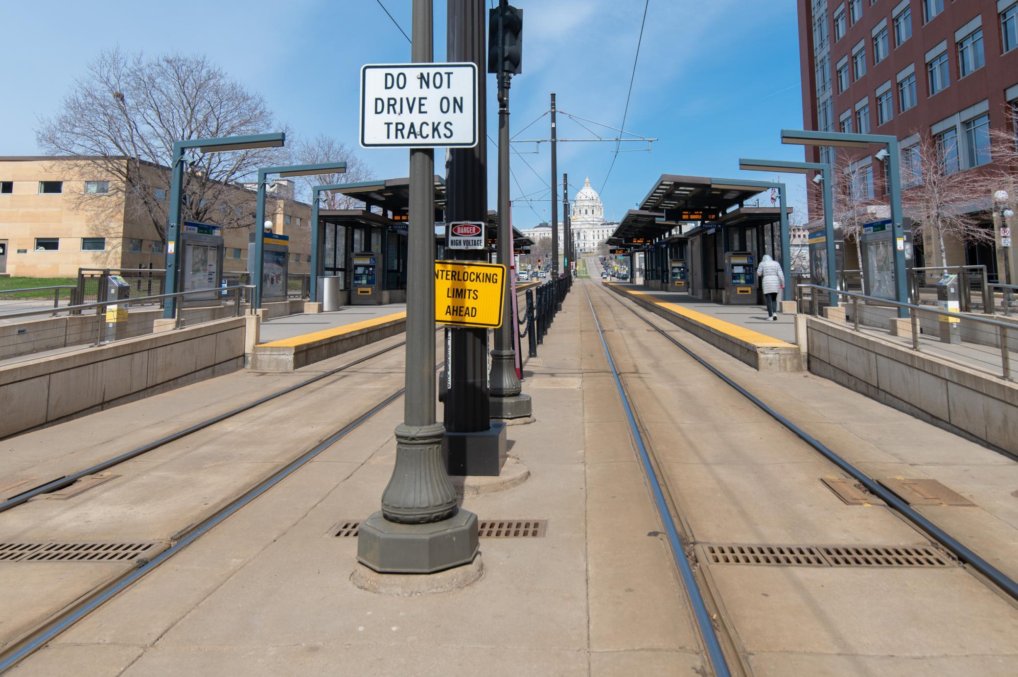 The nearby Green Line is a block away from the condo building. From here you can take a short ride to Lowertown or head towards the Capitol building and on to University Ave.