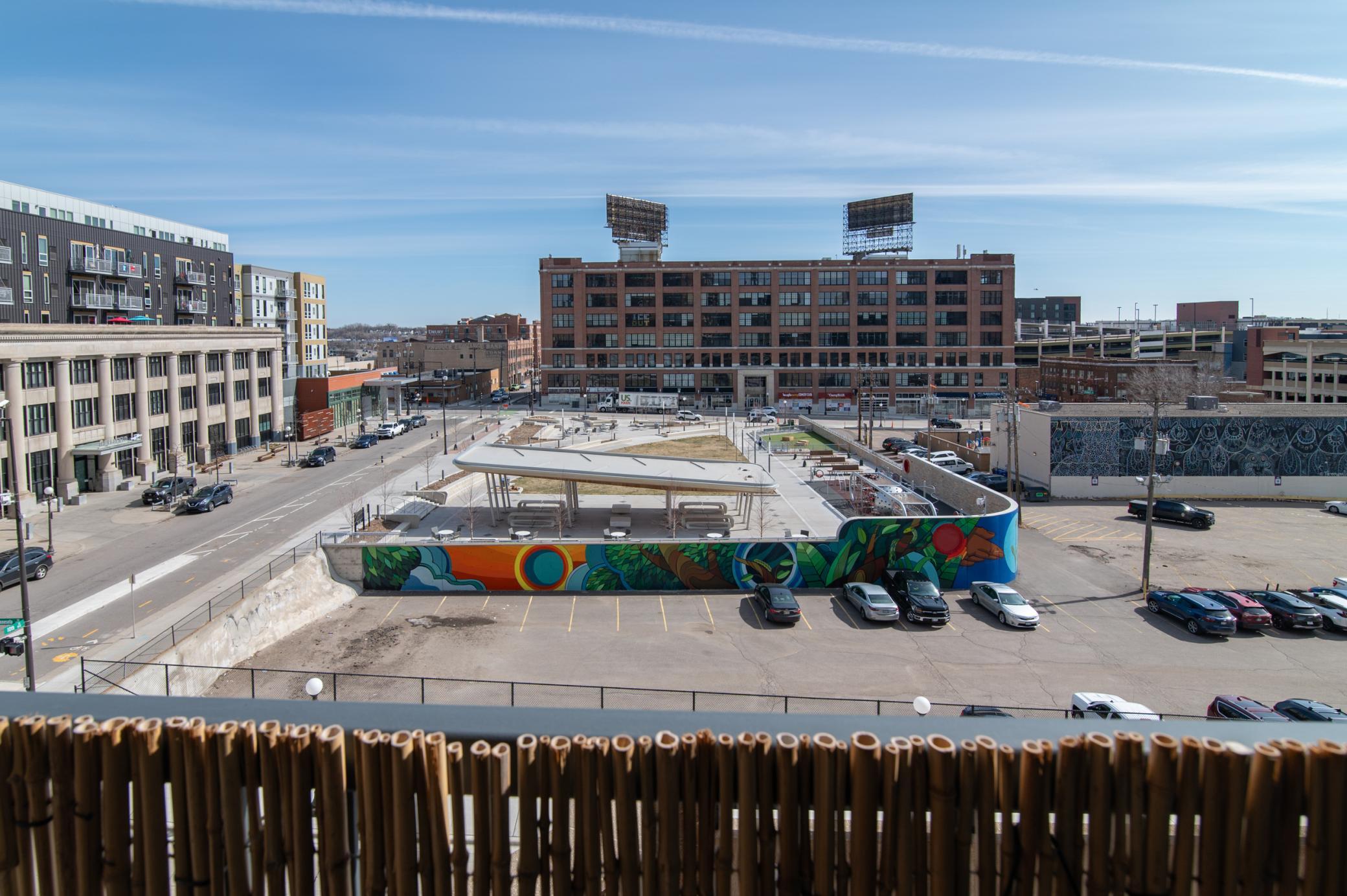 Newly renovated Pedro Park features a synthetic turf dog run, picnic area, shaded space as well as play area and plantings for a delightful urban greenspace.