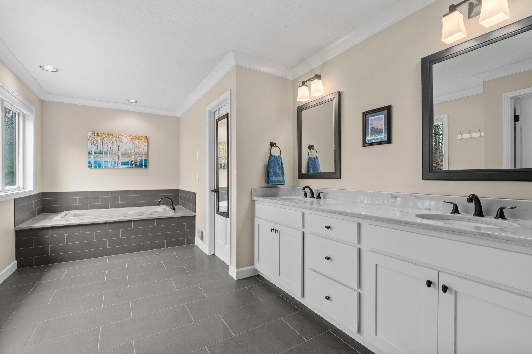 Spa like primary bathroom