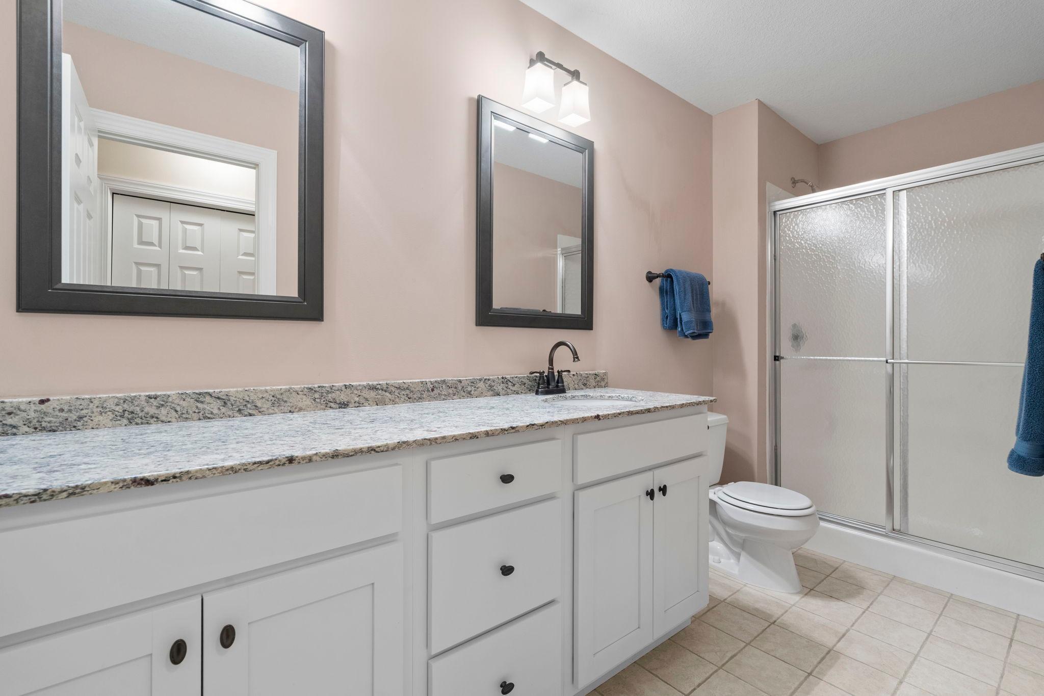 Lower level 3/4 bathroom