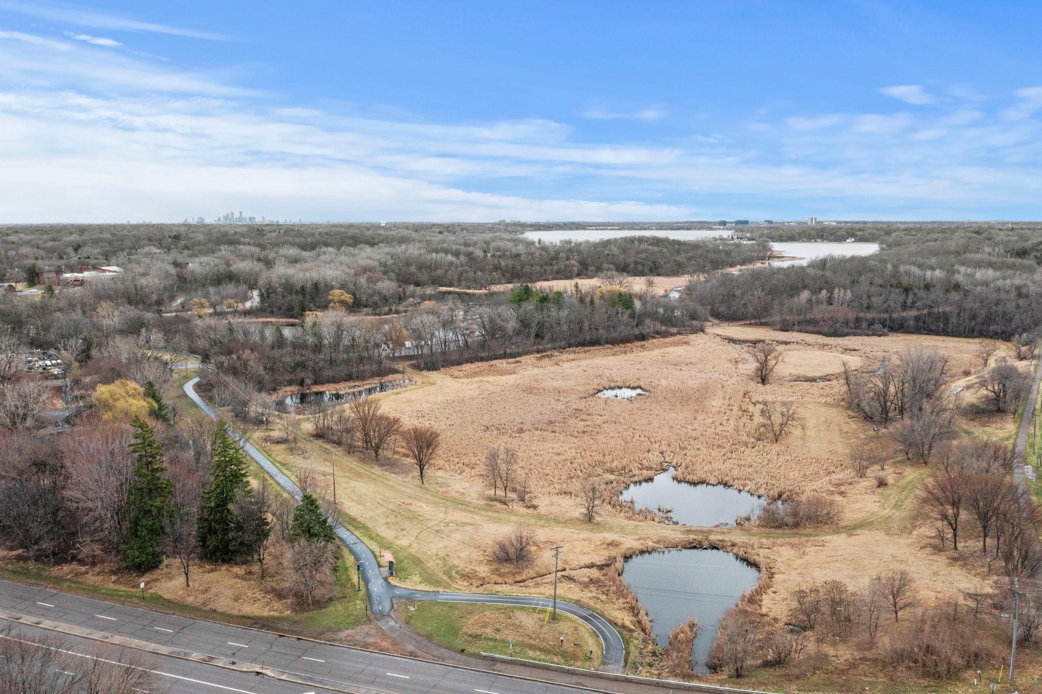 Take the trail to French Reginal Park and Medicine Lake