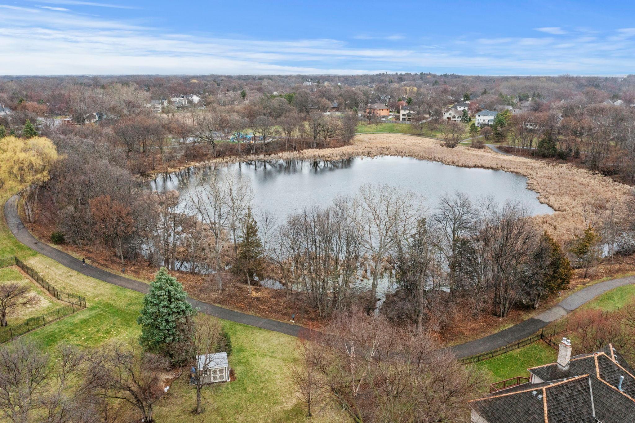 Just a short walk to Swan Lake Park located in the neighborhood