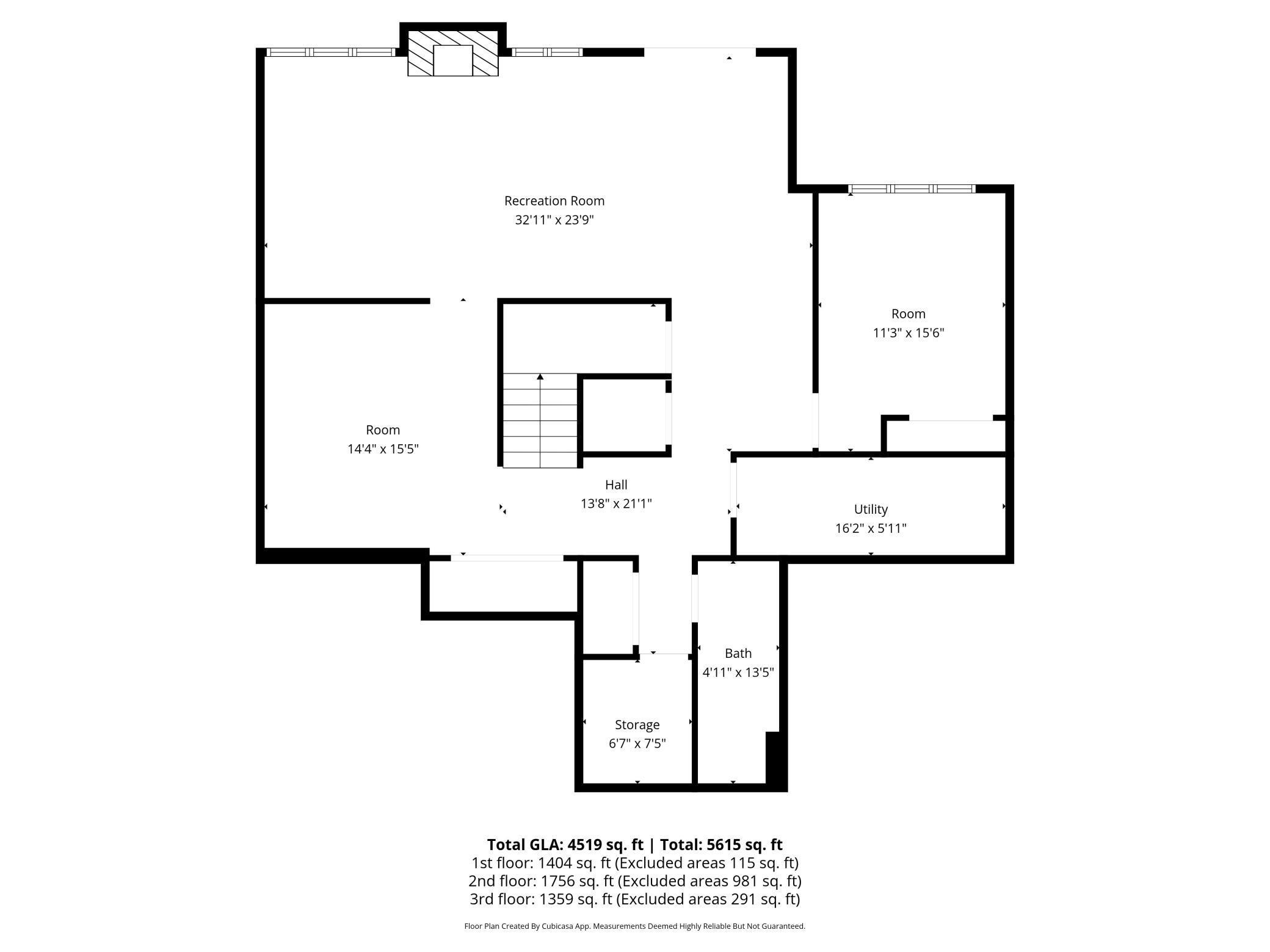 Lower level floorplan