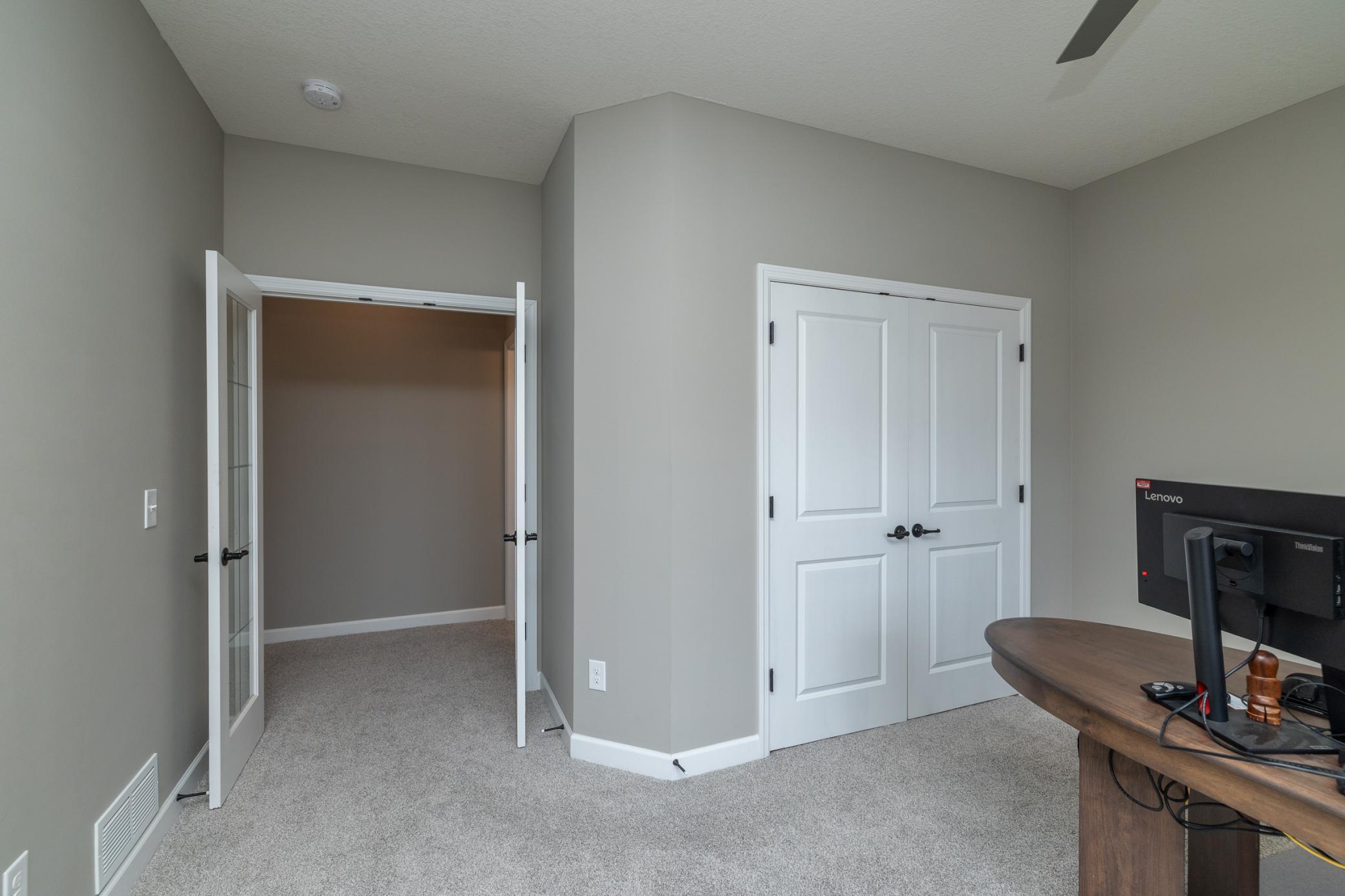 A main-floor mother-in-law suite with a 3/4 bath provides excellent flexibility for guests or multigenerational living.