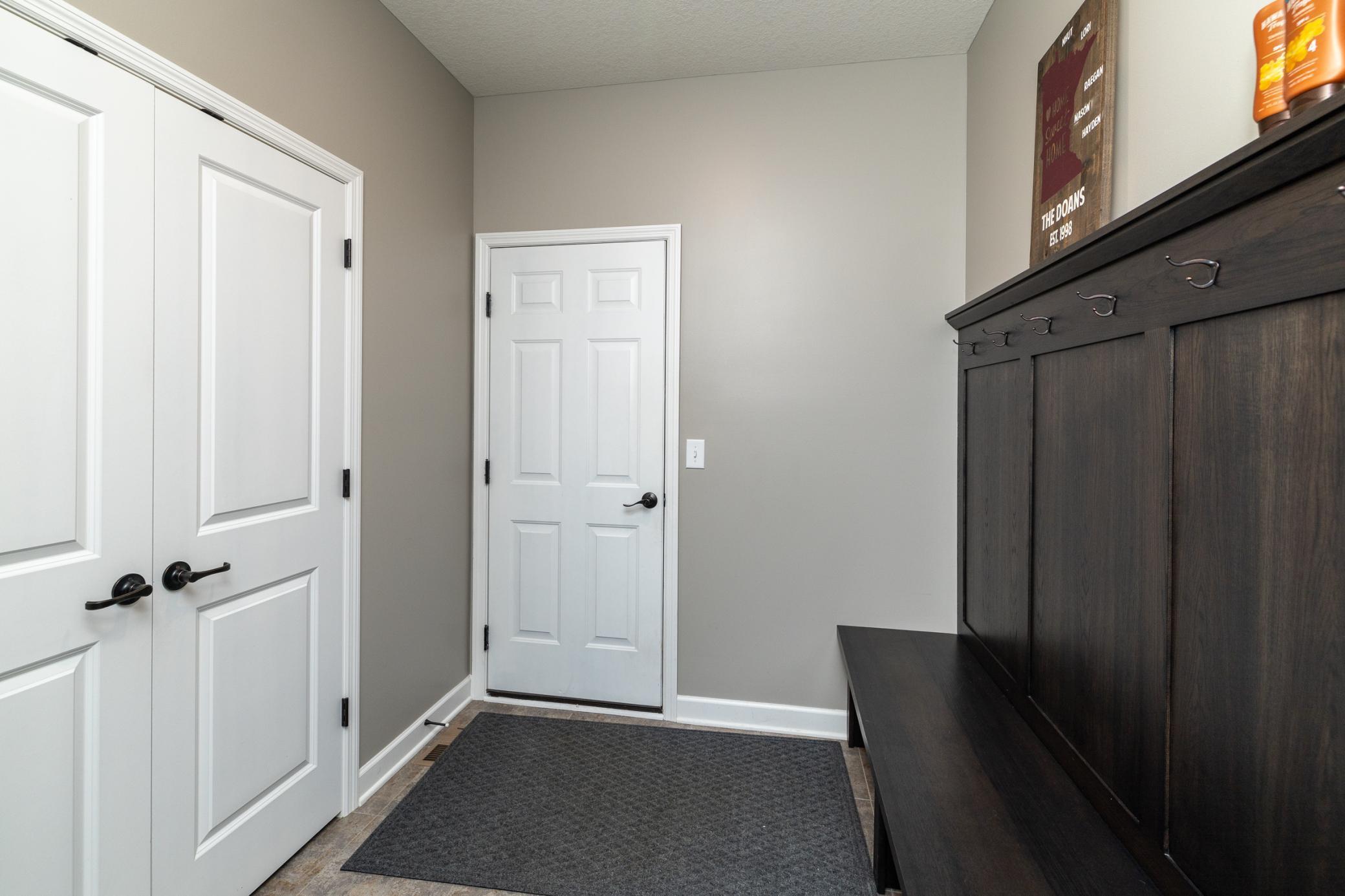Stylish and functional mudroom with built-in storage, designed for everyday convenience and organization